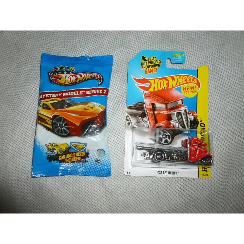 Hot Wheels‎ Hw Off-Road Fast -Bed Hauler 105/250 Red Mystery Models Series 2 Lot